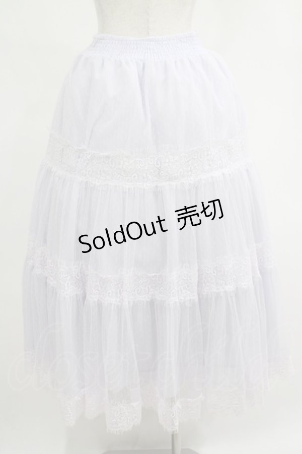 画像3: axes femme / ドットチュールロングスカート M ラベンダー H-25-04-23-020-AX-SK-NS-ZH (3)