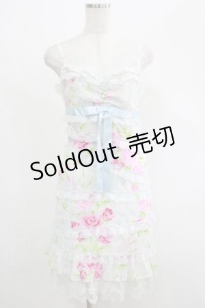 画像: JESUS DIAMANTE / お嫁ワンピース 38 ぼかし薔薇サックス H-25-04-23-025-JE-OP-NS-ZH