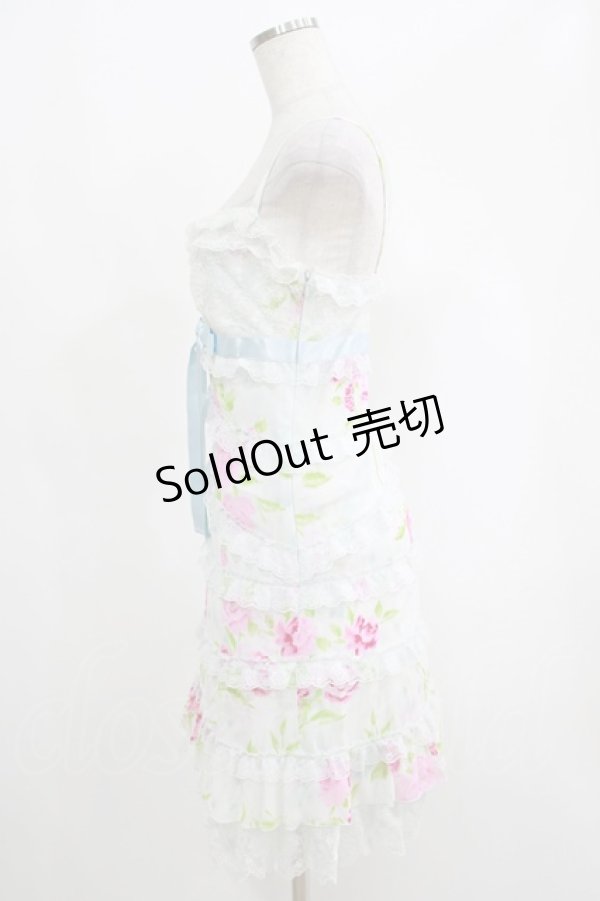 画像2: JESUS DIAMANTE / お嫁ワンピース 38 ぼかし薔薇サックス H-25-04-23-025-JE-OP-NS-ZH (2)