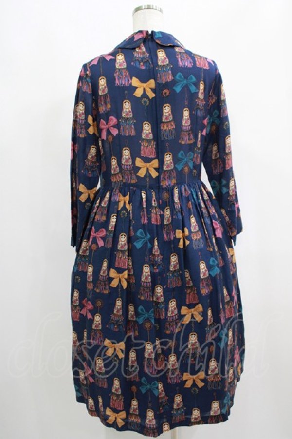 画像3: Jane Marple / Little tassel dollsのDayドレス F ブルーグレイ H-25-04-24-004-JM-OP-KB-ZT162 (3)