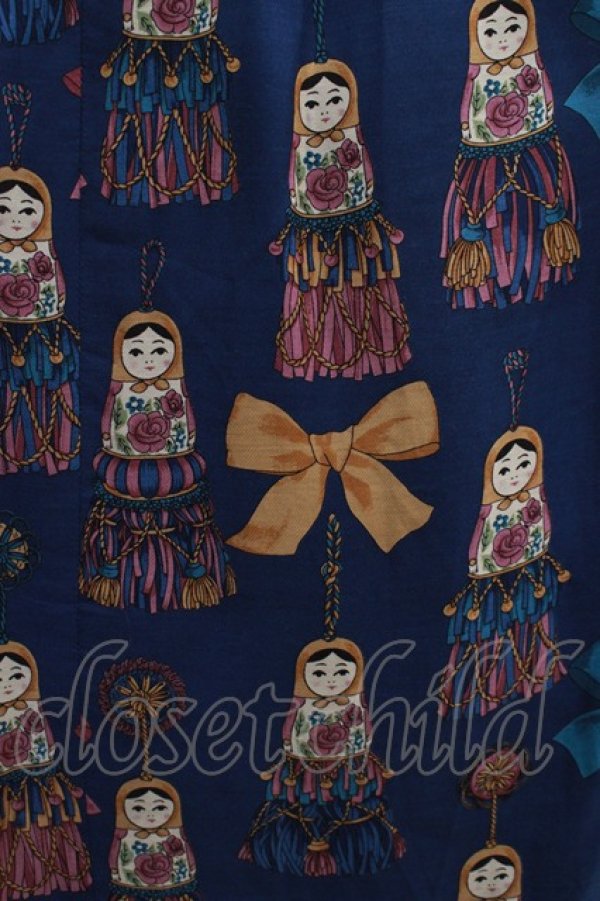 画像4: Jane Marple / Little tassel dollsのDayドレス F ブルーグレイ H-25-04-24-004-JM-OP-KB-ZT162 (4)