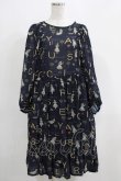 画像1: Jane Marple / The nursery Alice tunic dress  ネイビー H-25-04-24-042-JM-OP-KB-ZH (1)