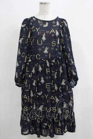画像: Jane Marple / The nursery Alice tunic dress  ネイビー H-25-04-24-042-JM-OP-KB-ZH