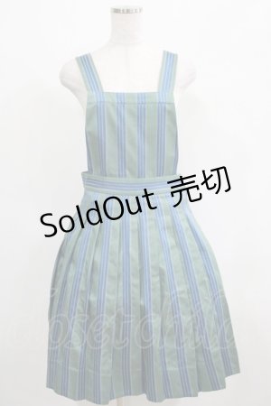 画像: Jane Marple / Dot Stripe Jacquardのサロペットスカート Free ミント H-25-04-24-049-JM-SK-KB-ZT021