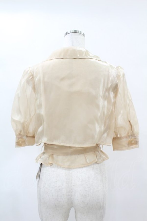 画像2: Melt the lady / シースルーショートトレンチトップス Free ベージュ H-25-04-24-1044-PU-BL-NS-ZH (2)