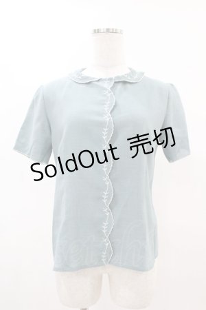 画像: an another angelus / リーフ刺繍ブラウス Free B/GREEN H-25-04-24-1050-CA-BL-NS-ZH
