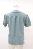 画像2: an another angelus / リーフ刺繍ブラウス Free B/GREEN H-25-04-24-1050-CA-BL-NS-ZH (2)