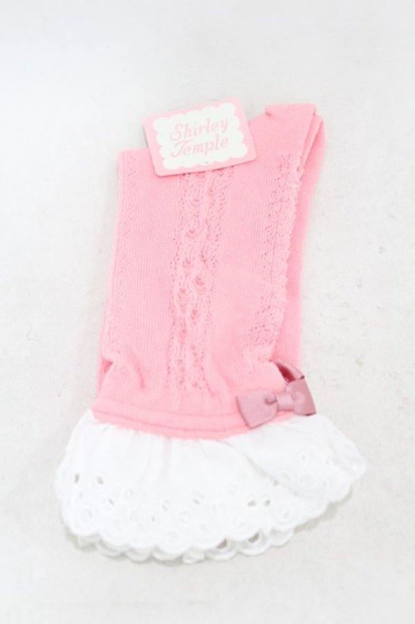 画像1: Shirley Temple / クルー丈ソックス  ピンク H-25-04-24-1006-ET-ZA-NS-ZH (1)