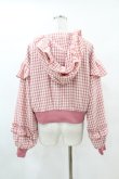 画像2: axes femme kawaii / フリルフーディブルゾン M ピンク H-25-04-24-1052-AX-JA-NS-ZH (2)