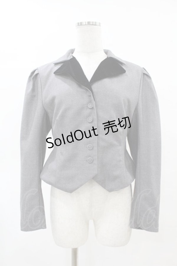 画像1: an another angelus / 別珍使いショートジャケット Free GRAY H-25-04-24-1060-CA-JA-NS-ZH (1)
