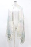画像1: Fi.n.t / エッフェル塔刺繍入りチェックストール Free BEIGE×BLUE H-25-04-24-1061-CA-TO-NS-ZH (1)