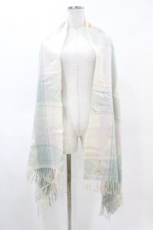 画像: Fi.n.t / エッフェル塔刺繍入りチェックストール Free BEIGE×BLUE H-25-04-24-1061-CA-TO-NS-ZH