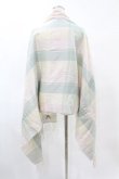 画像2: Fi.n.t / エッフェル塔刺繍入りチェックストール Free BEIGE×BLUE H-25-04-24-1061-CA-TO-NS-ZH (2)