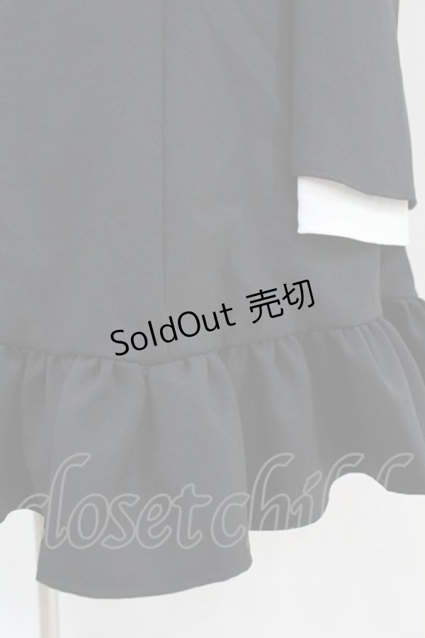 画像5: ATELIER BOZ / カレン十字架長袖ワンピース L ブラック/ホワイト H-25-04-24-1014-EL-OP-NS-ZH (5)