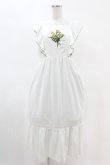 画像1: Fi.n.t / アートフラワー刺繍ショルダーフリルワンピース Free OFF WHITE H-25-04-24-1020-CA-OP-NS-ZH (1)