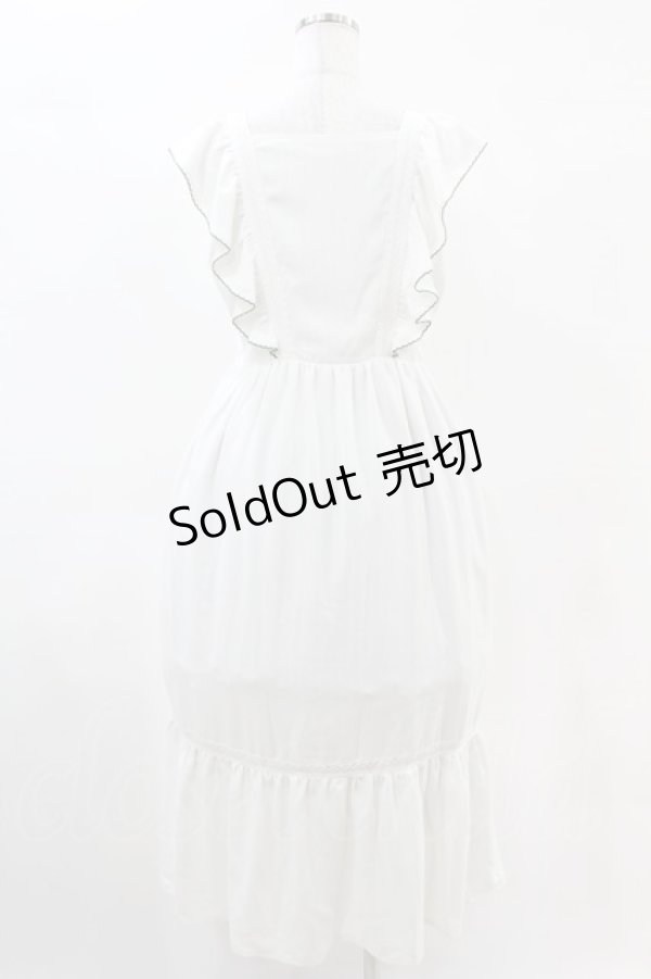 画像2: Fi.n.t / アートフラワー刺繍ショルダーフリルワンピース Free OFF WHITE H-25-04-24-1020-CA-OP-NS-ZH (2)
