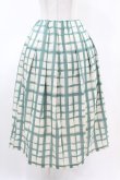 画像1: an another angelus / ペイントタッチ柄タックスカート Free GREEN×WH H-25-04-24-1022-CA-SK-NS-ZH (1)