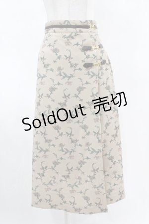 画像: an another angelus / ビット使いヴィンテージ花柄スカート Free BEIGE H-25-04-24-1027-CA-OP-NS-ZH