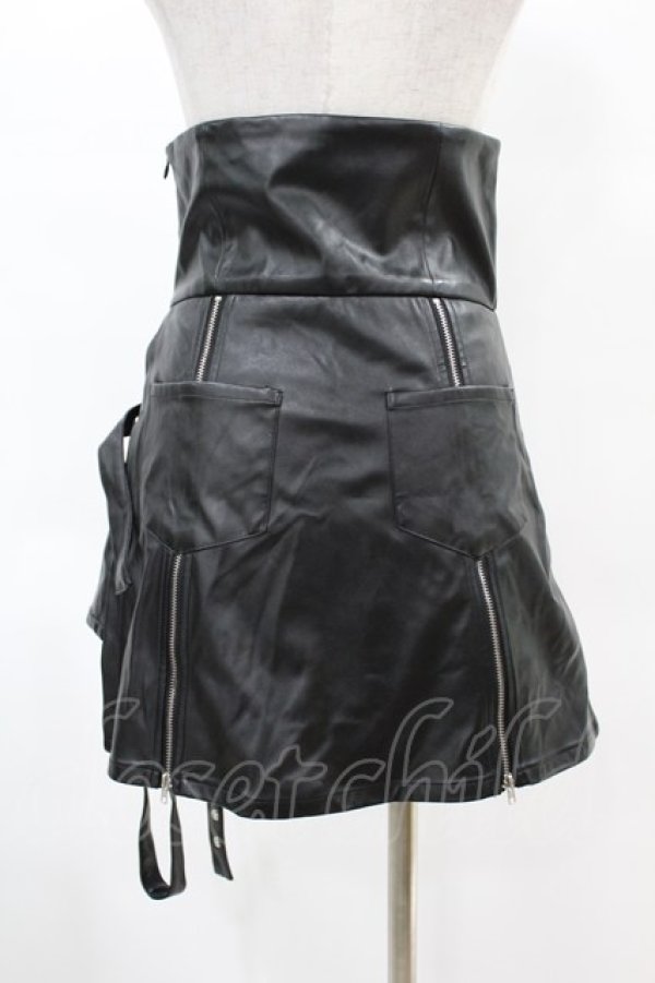 画像2: Melt the lady / レザーライクスカパン S ブラック H-25-04-24-1035-PU-SK-NS-ZH (2)