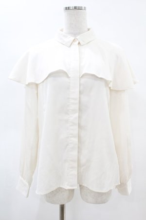 画像: an another angelus / フレアーケープシャツ Free OFFWHITE H-25-04-24-1039-CA-BL-NS-ZH