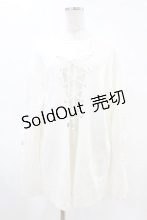 画像: Melt the lady / スピンドルトップス Free ホワイト H-25-04-24-1041-PU-TO-NS-ZH