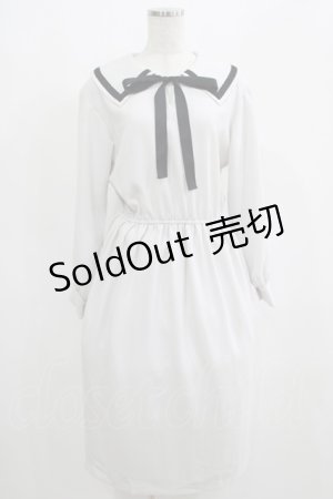 画像: MILK / Sailor dress  ペールグレー H-25-04-24-054-ML-OP-KB-ZH