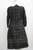 画像3: Jane Marple / Memory shadow check shirring dress  ブラック H-25-04-24-059-JM-OP-KB-ZT010 (3)