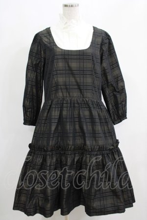 画像: Jane Marple / Memory Shadow Checkレイヤードドレス  ブラックチェック H-25-04-24-060-JM-OP-KB-ZT022