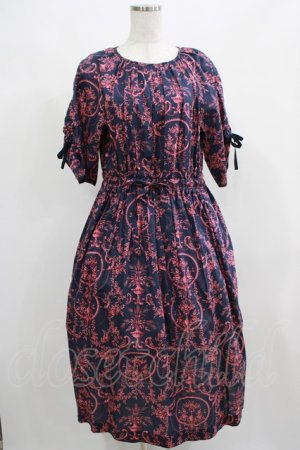 画像: Jane Marple Dans Le Salon / Marie Antoinette drawstring sleeve dress Free ネイビー H-25-04-24-063-JM-OP-KB-ZT037