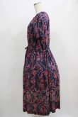 画像2: Jane Marple Dans Le Salon / Marie Antoinette drawstring sleeve dress Free ネイビー H-25-04-24-063-JM-OP-KB-ZT037 (2)