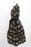 画像2: Jane Marple / Jubilee flowersミニドレス  ブラック H-25-04-24-064-JM-OP-KB-ZH (2)