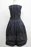 画像3: Jane Marple Dans Le Salon / Old England stripe coronation dress  ネイビー H-25-04-24-001-JM-OP-KB-ZT160 (3)