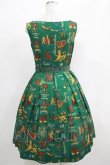 画像3: Jane Marple / Joyful crestのスクエアドレス  グリーン H-25-04-24-010-JM-OP-KB-ZT162 (3)