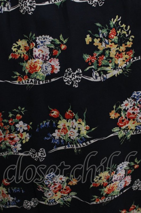 画像4: Jane Marple / Jubilee flowersサテンカラードレス  ブラック H-25-04-24-011-JM-OP-KB-ZH (4)