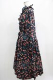 画像2: Jane Marple Dans Le Salon / Flowers of Jouy layered dress  ネイビー H-25-04-24-002-JM-OP-KB-ZH (2)