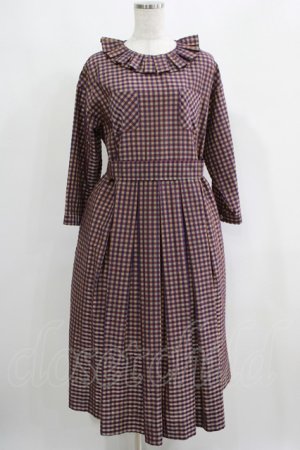 画像: Jane Marple / アンデュラントチェックコレットドレス  マゼンタ H-25-04-24-014-JM-OP-KB-ZH