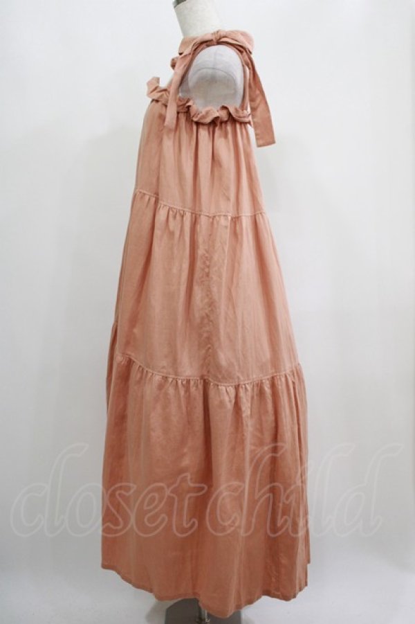 画像2: Katie / COVEN tiered dress  オレンジベージュ H-25-04-24-017-LO-OP-KB-ZH (2)