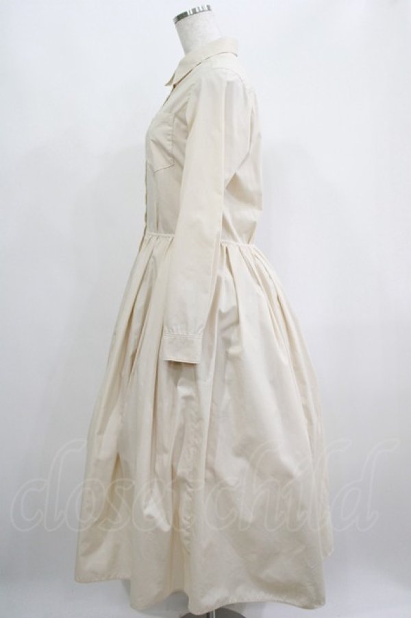 画像2: MILK / ロングシャツDress  ベージュ H-25-04-24-018-ML-OP-KB-ZH (2)