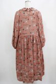 画像3: Jane Marple / The nursery Alice tablier dress  アプリコットブラウン H-25-04-24-022-JM-OP-KB-ZH (3)