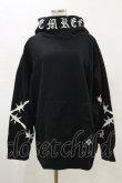 画像1: TRAVAS TOKYO / 刺繍フードプルパーカー  黒 H-25-04-25-043-PU-TO-KB-ZH (1)