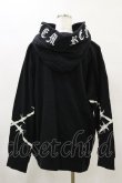 画像2: TRAVAS TOKYO / 刺繍フードプルパーカー  黒 H-25-04-25-043-PU-TO-KB-ZH (2)