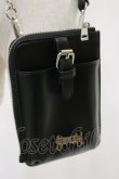 画像2: REFLEM / ロゴチャーム付きウォレットポーチ　  黒 H-25-04-25-004-PU-BG-KB-ZH (2)