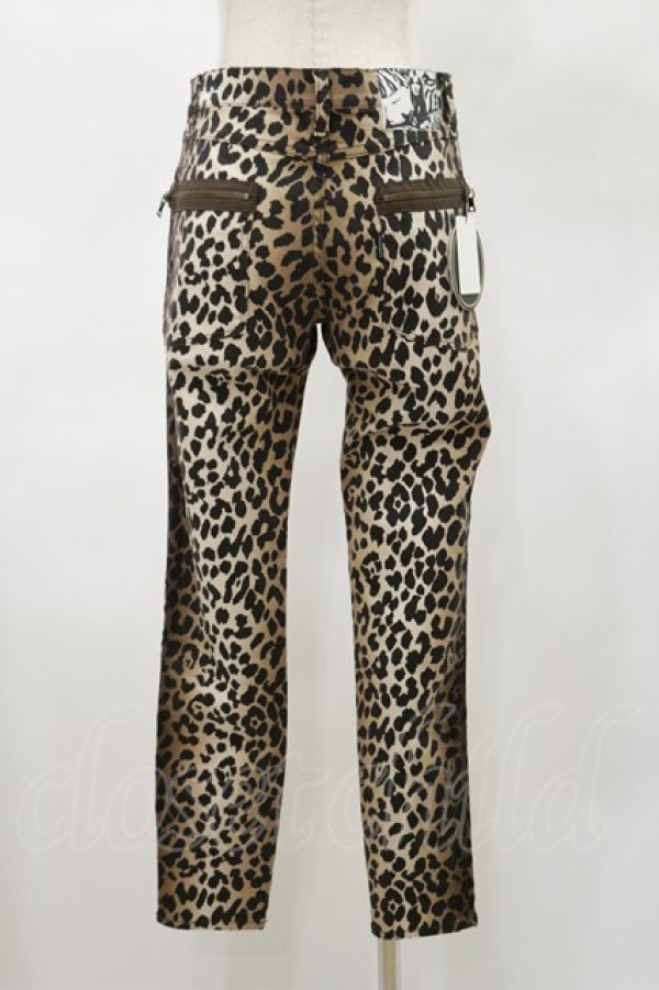 画像2: HYSTERIC GLAMOUR / LEOPARD柄スリムパンツ 28インチ ブラウン H-25-04-25-053-PU-PA-KB-ZH (2)