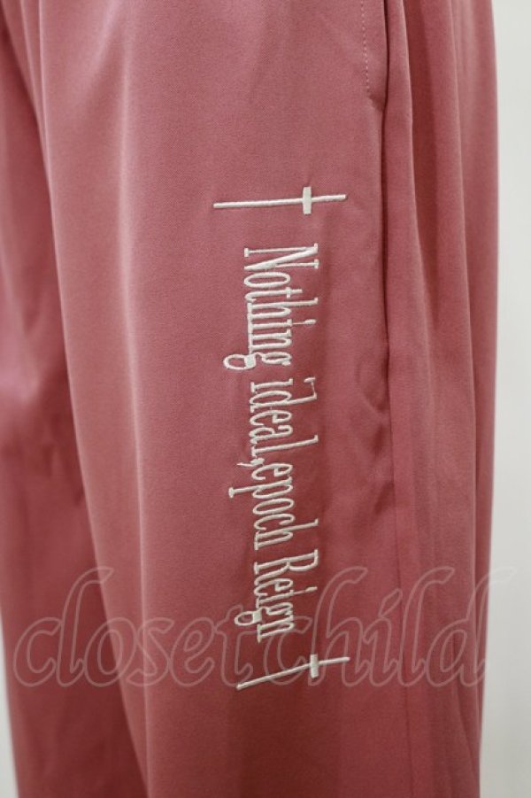 画像3: NieR Clothing / ロゴ刺繍入り PINK WIDE PANTS  ピンク H-25-04-25-054-PU-PA-KB-ZH (3)