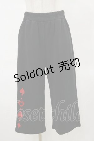 画像: NieR Clothing / 裾刺繍パンツ  黒×赤 H-25-04-25-058-PU-PA-KB-ZH