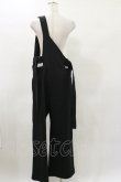 画像2: Na+H / ワンショルダーサロペット  ブラック H-25-04-25-059-PU-PA-KB-ZH (2)