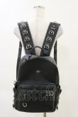 画像1: REFLEM / PUレザーデザインバックパック  黒 H-25-04-25-006-PU-BG-KB-ZH (1)