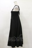 画像3: Ozz oneste / 薔薇刺繍ストライプハイウエストスカート  黒 H-25-04-25-071-OO-SK-KB-ZH (3)