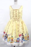 画像1: Angelic Pretty / Honey Cakeラウンドジャンパースカート Free イエロー H-25-04-25-1001-AP-OP-NS-ZH (1)