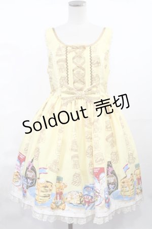 画像: Angelic Pretty / Honey Cakeラウンドジャンパースカート Free イエロー H-25-04-25-1001-AP-OP-NS-ZH